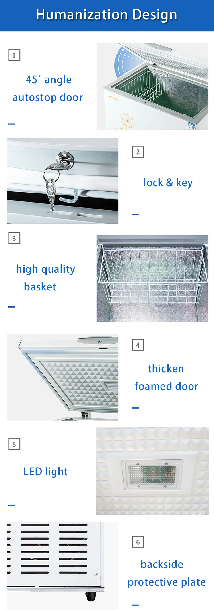 Manufacturer Commercial Supermarket Butchery Shop Meat Deli Refrigeration Equipment Display Freezer