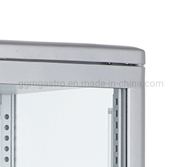 LED Light Cake Bakery Showcase Four Sides Glass Display Cooler Freezer Refrigerators Fridge with Sliding Door