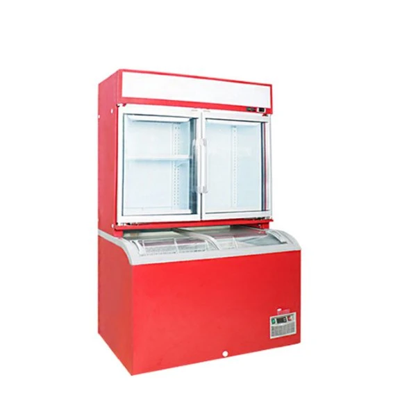 Commercial Supermarket Refrigerator for Fish Open Top Ice Frozen Sea Food Meat Display Fridge Showcase Fish Freezer