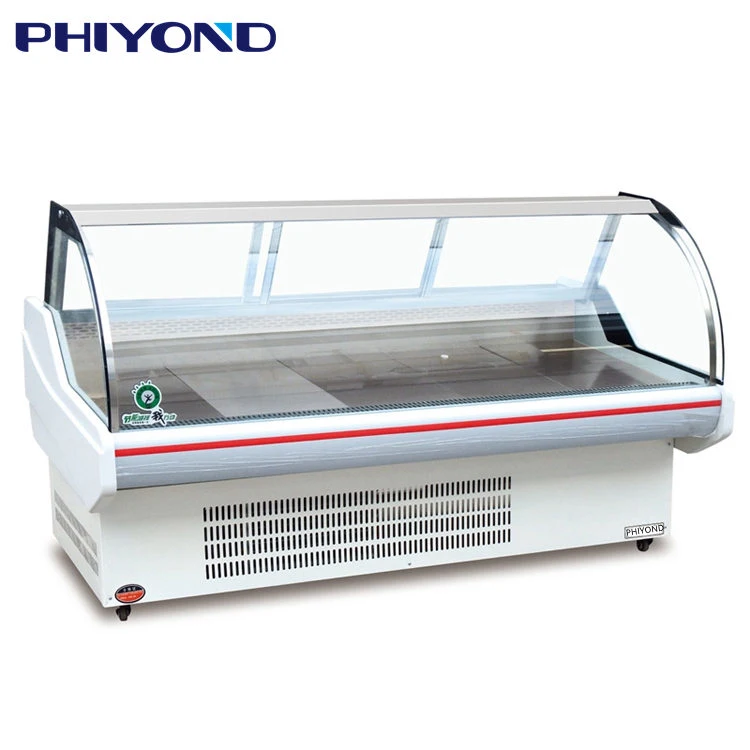 Phiyond Ssg-a Supermarket Meat Beef Seafood Display Freezer Deli Showcase Meat Fridge