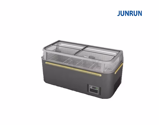 Commercial Supermarket Cooling Horizontal Combined Island Cabinet Deep Freezer