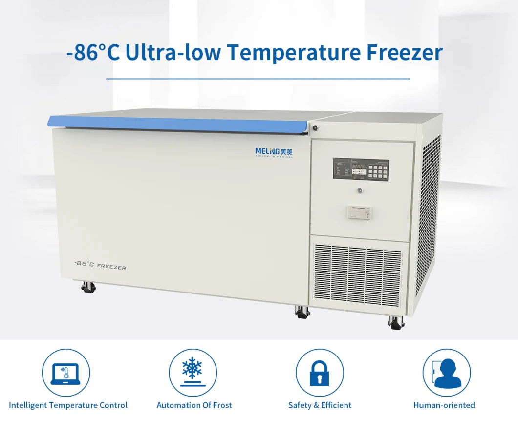 Meling -86 Degree 668L Chest Ultra Low Deep Medical Lab Vaccine Freezer