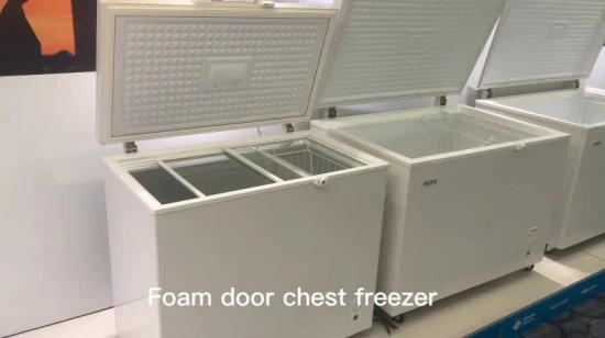 Low Price High-Performance 101L Mini Fridge Small Size Commercial Refrigerator Ice Cream Showcase Chest Freezer Horizontal Deep Freezer with Foaming Door