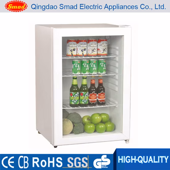 CE/SAA/ETL/RoHS Mini Glass Door Beverage Display Fridge