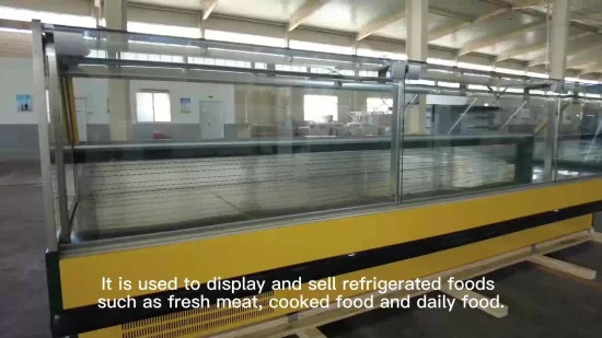 Meat Deli Refrigerator Serve Over Display Counter Fridge Freezer for Supermarket