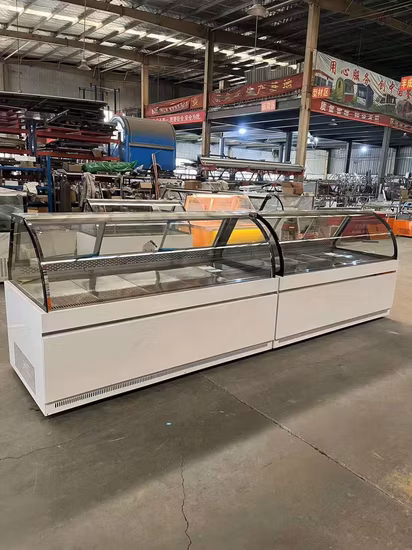 Fresh Meat Fish Butcher Meat Shop Refrigerator Equipment Food Display Fridge